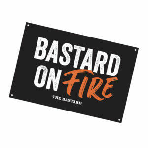 Bastard Man Cave Plate 'Bastard on Fire'