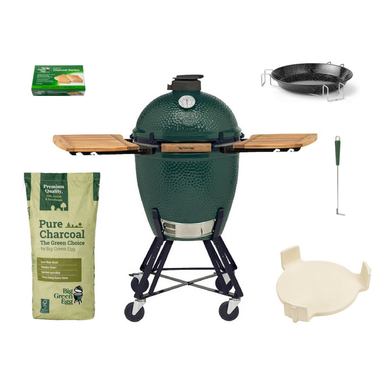 Kamado Express Big Green Egg Large + Nest + EGG Mates Basic aanbieding