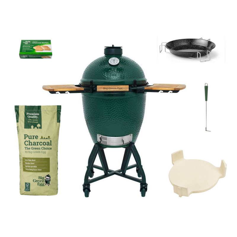 Big Green Egg Large + Nest Handler + EGG Mates Basic