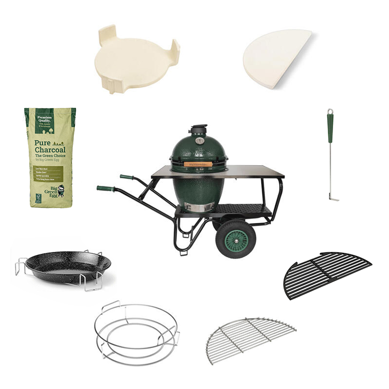 Big Green Egg Large + EGGmover Compleet