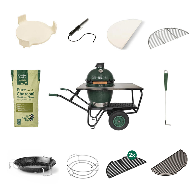 Big Green Egg Large + EGGmover Deluxe
