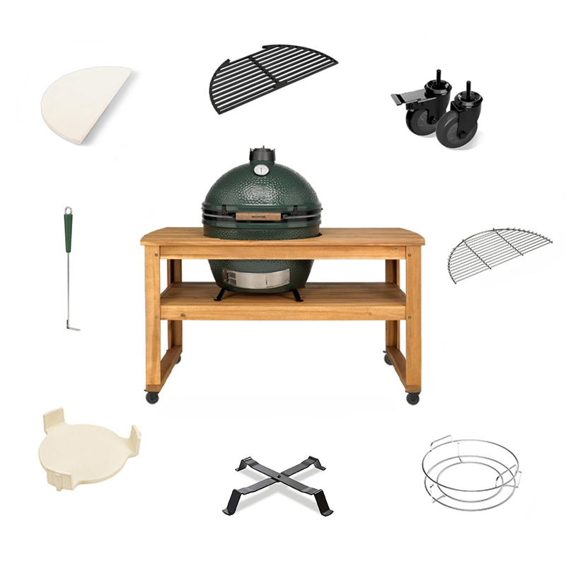 Big Green Egg XL + Eucalyptus Tafel Compleet