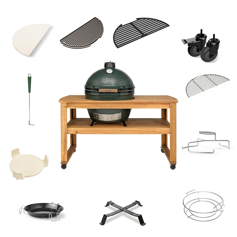 Big Green Egg XL + Eucalyptus Tafel Deluxe