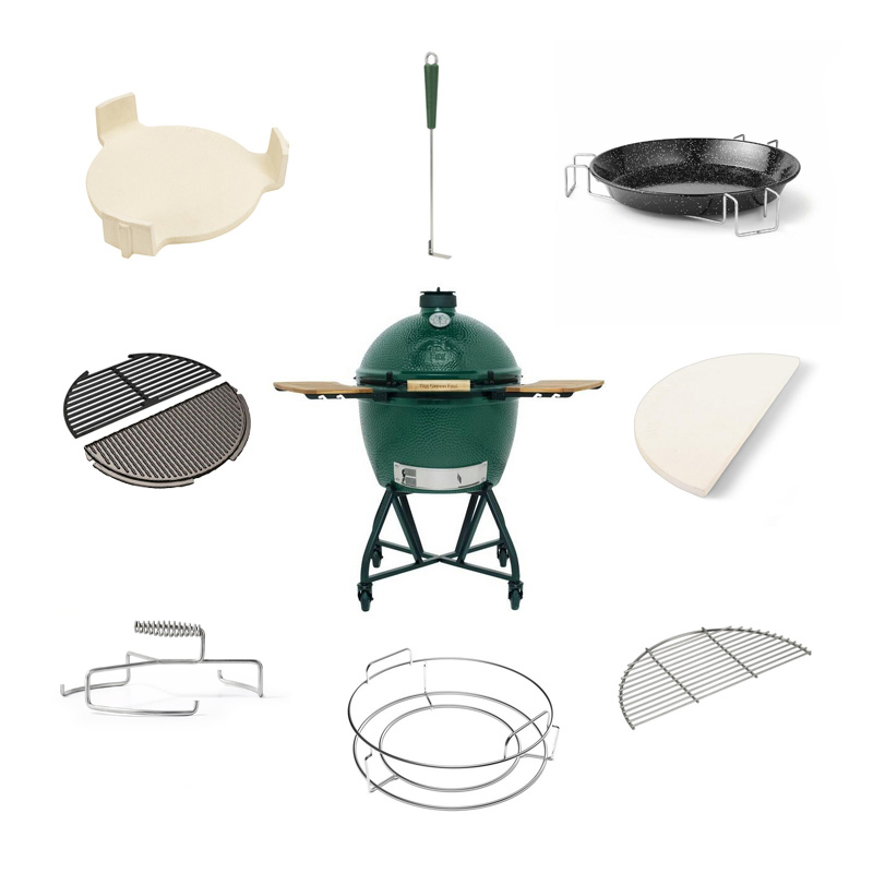 Kamado Express Big Green Egg XL + Nest Handler + EGG Mates Deluxe aanbieding