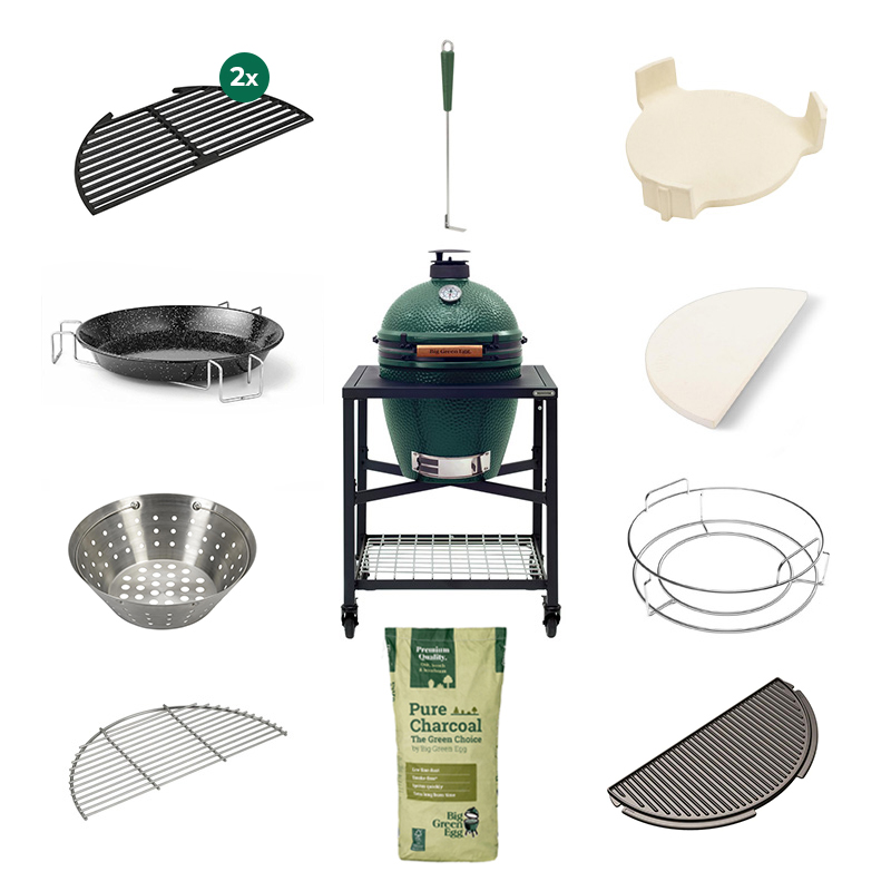 Big Green Egg Large + Workspace Single Deluxe