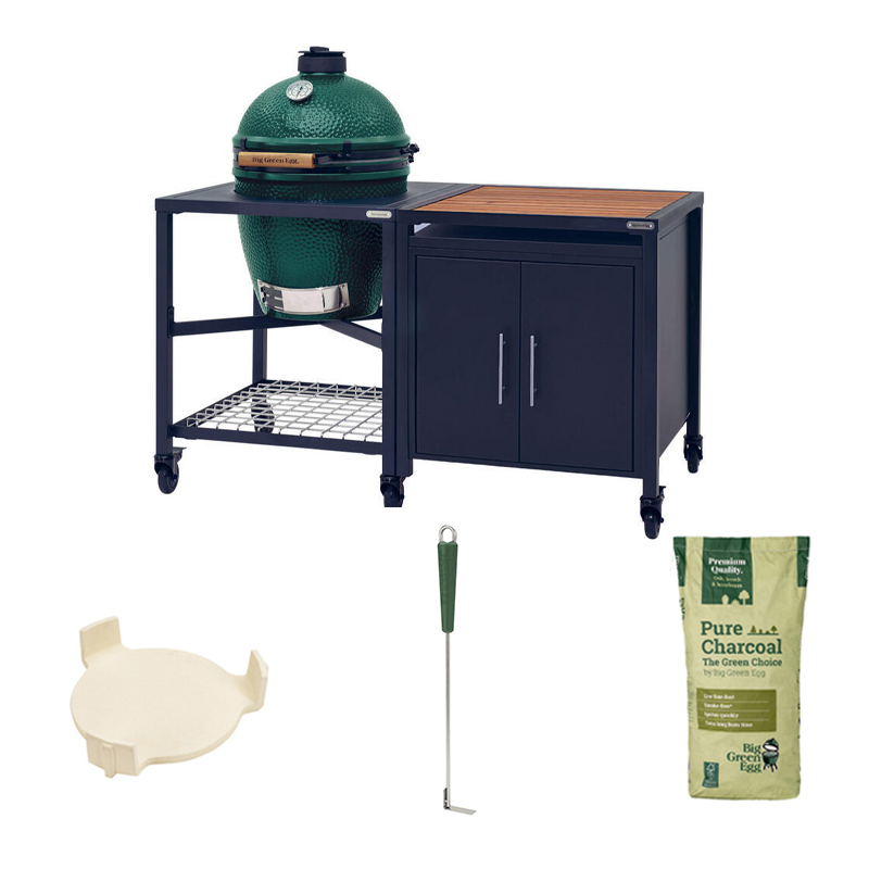 Big Green Egg Large + EGG Workspace + Cabinet Basic