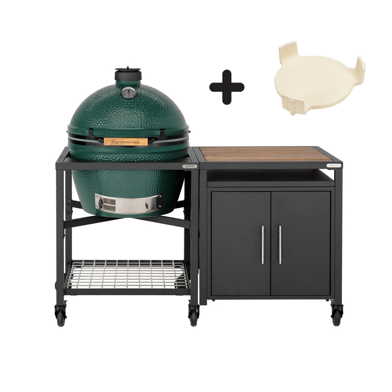 Big Green Egg XL in Modular EGG Workspace Cabinet Celebration Pack