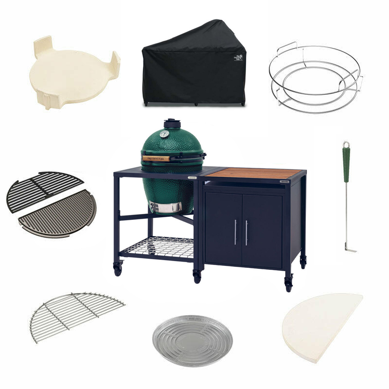 Big Green Egg Large + EGG Workspace Cabinet Celebration Pack Deluxe