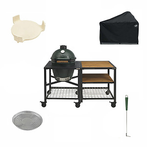 Big Green Egg Large + EGG Workspace Celebration Pack Compleet - Kamado Express