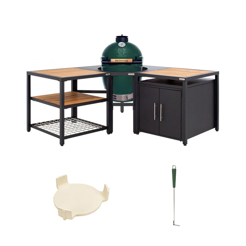 Big Green Egg Large + Modular EGG Workspace Corner Basic