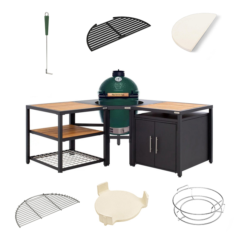 Big Green Egg Large + Modular EGG Workspace Corner Compleet