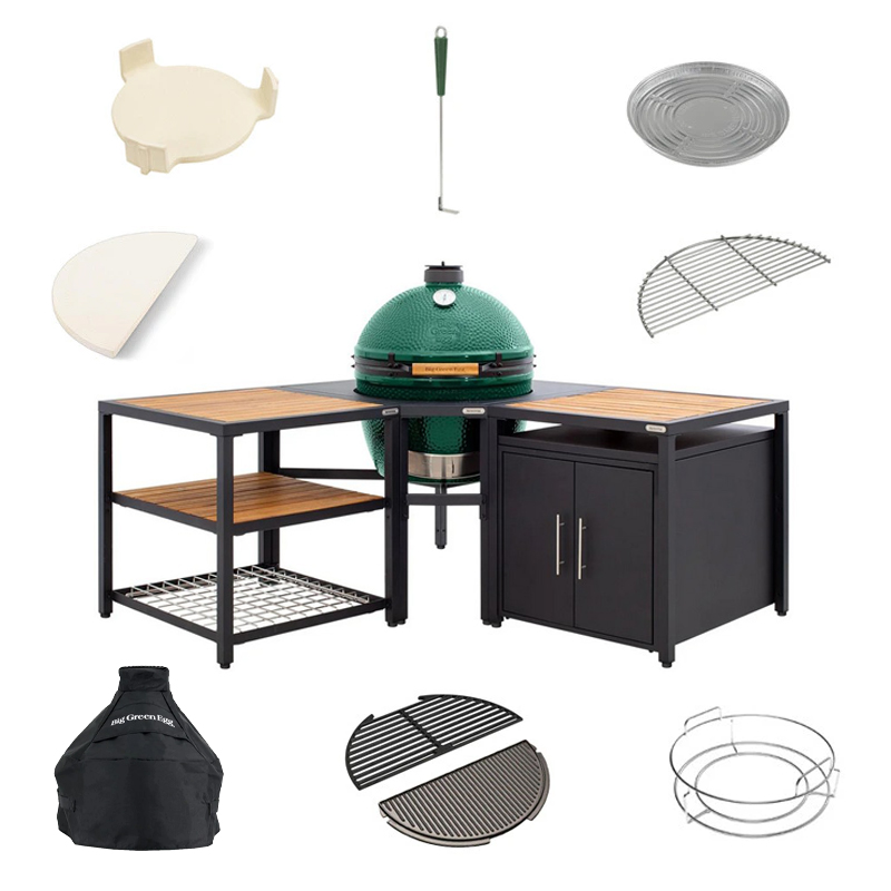 Big Green Egg XL + Modular EGG Workspace Corner Deluxe