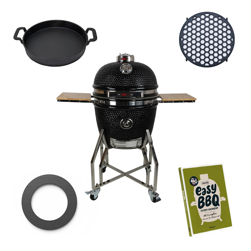 Grill Guru Large Elite + Flip Grid Bundle