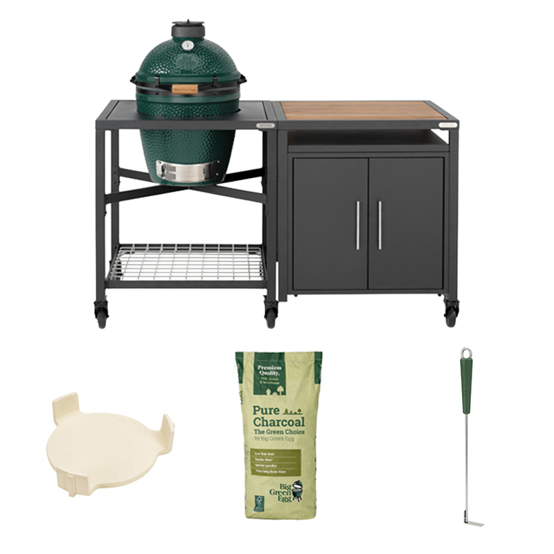 Big Green Egg Medium + EGG Workspace Cabinet Basic