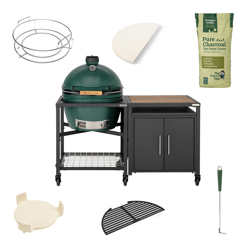 Big Green Egg XL + EGG Workspace Cabinet Compleet