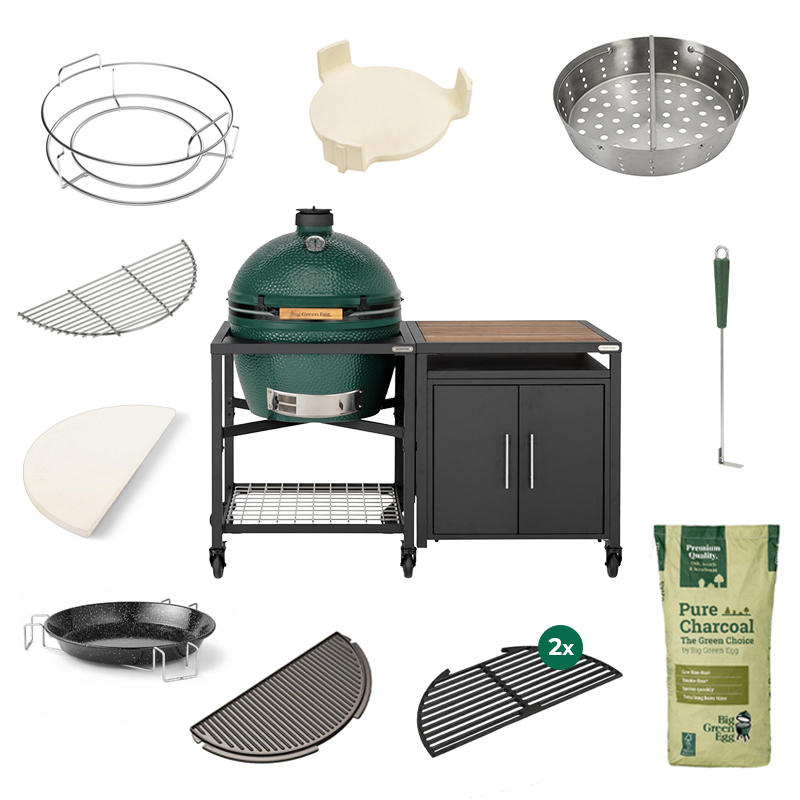 Big Green Egg XL + EGG Workspace Cabinet Deluxe