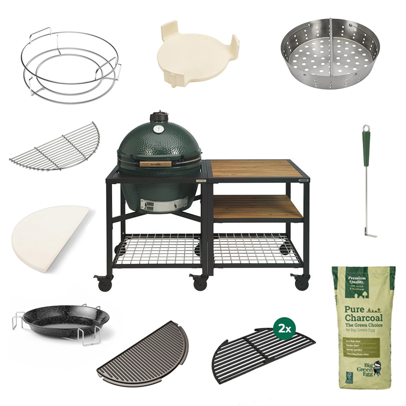 Big Green Egg XL + EGG Workspace Deluxe