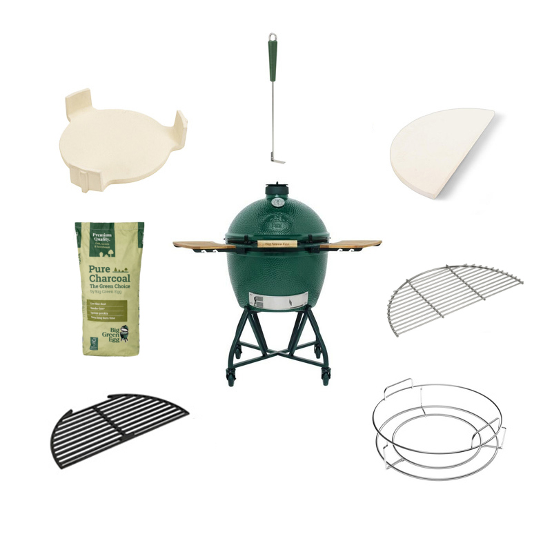Big Green Egg XL + Nest Handler + EGG Mates Compleet
