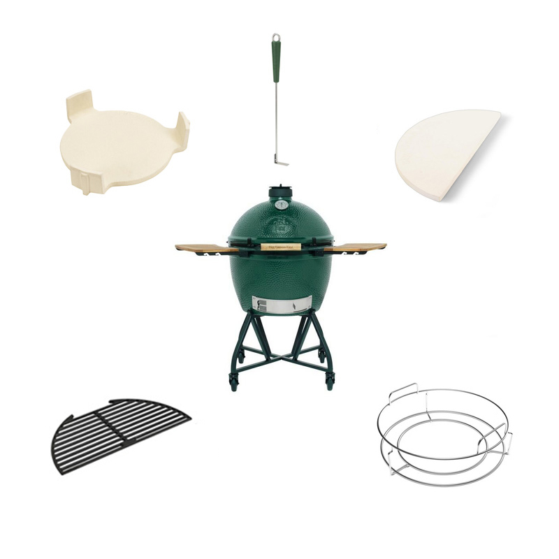 Kamado Express Big Green Egg XL + Nest Handler + EGG Mates Compleet aanbieding