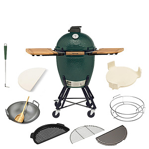 Big Green Egg Large + Nest + EGG Mates Black Pack Compleet