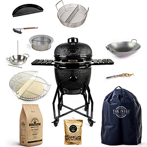 YAKINIKU Kamado Large Black Edition Black Pack
