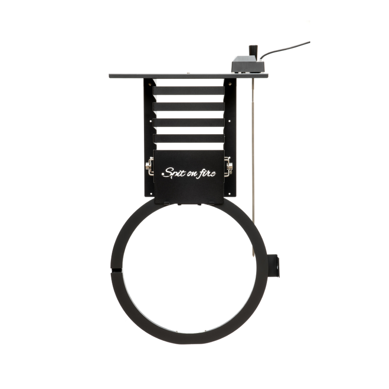 The Spit on Fire Tool & Spit Holder Zwart RVS