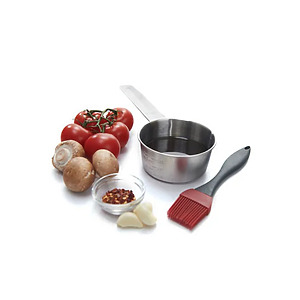 Grill Pro RVS Sauspan met Kwast