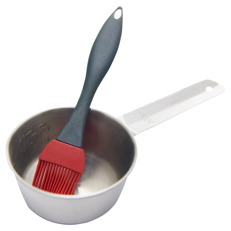 Grill Pro RVS Sauspan + Kwast