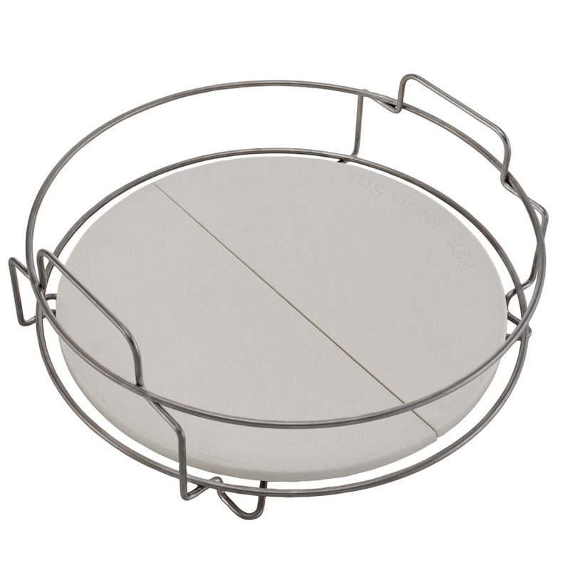 Big Green Egg Dual Zone Deflector Basket + Halve convEGGtor Stenen