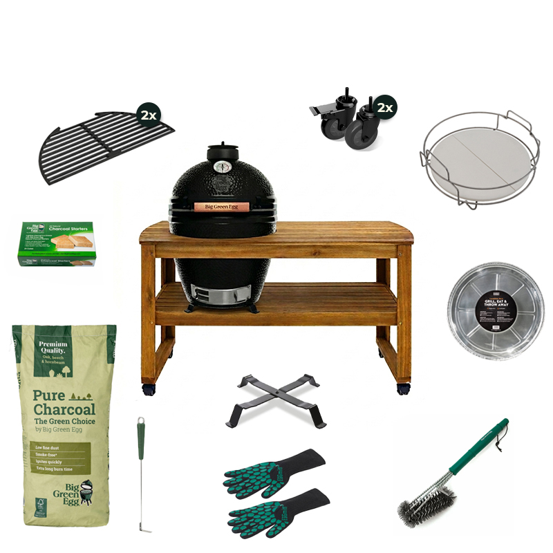 Big Green Egg The Onyx Large + Tafel Basic Set