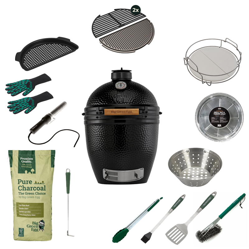 Big Green Egg THE ONYX Large Solo Deluxe Set