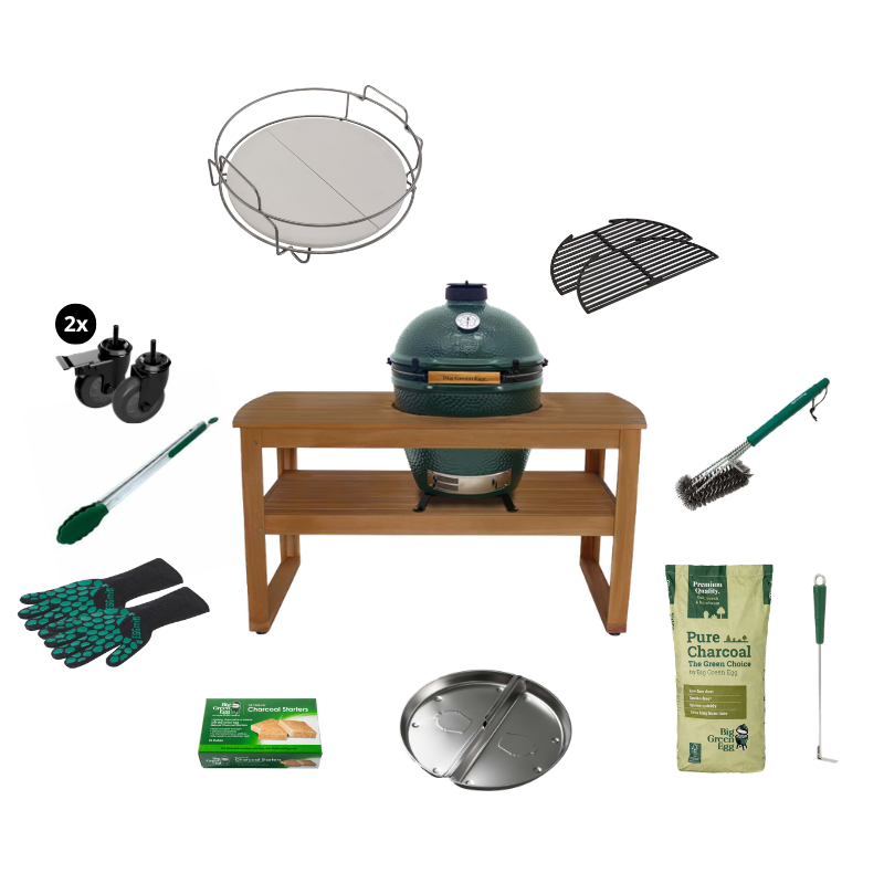 Big Green Egg Large The Original Eucalyptus Tafel Basic Set