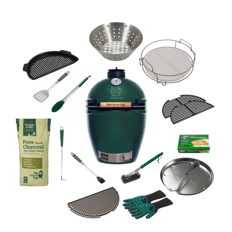 Big Green Egg Large The Original Solo Deluxe Set