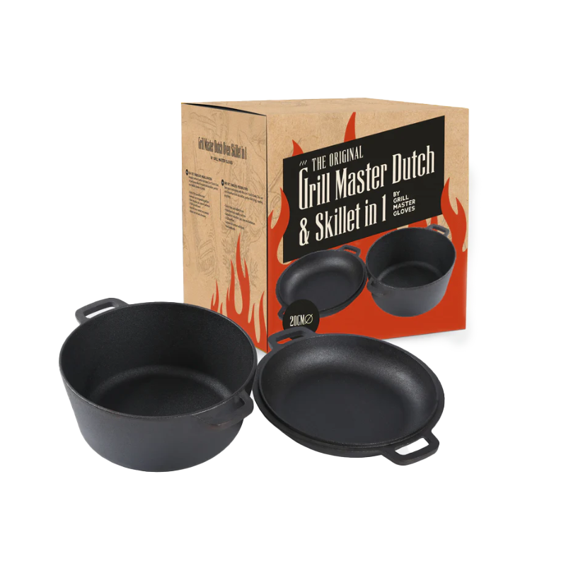Grill Master Dutch Oven 2 in 1 set 30 cm
