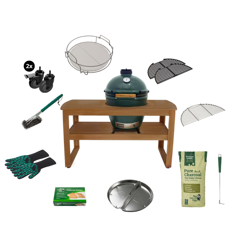 Big Green Egg Large The Original Eucalyptus Tafel Basic Set