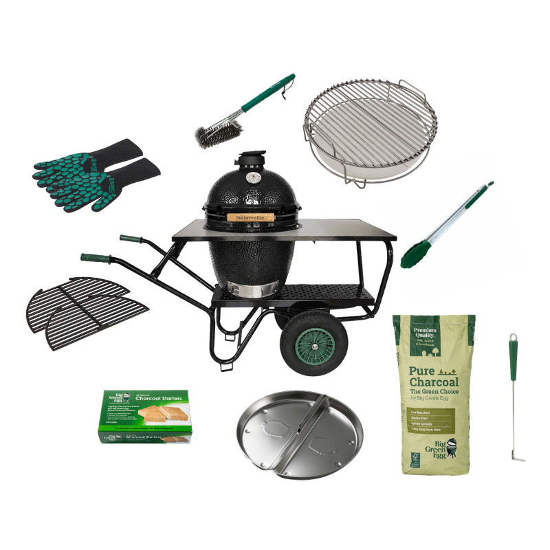 Big Green Egg Large The Onyx + EGGmover Basic Set