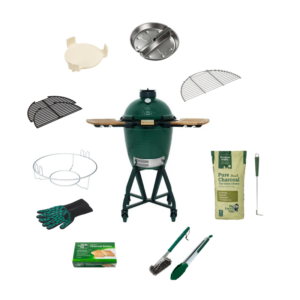 Big Green Egg Medium The Original + Nest Handler + EGG Mates Compleet Set